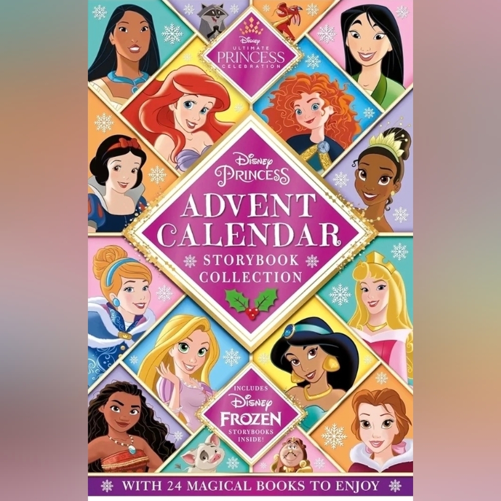 Disney Princess Storybook Collection Advent Calendar - 24 Magical Books - NWT